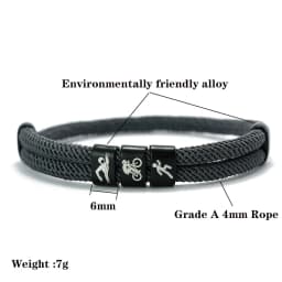 Noter Creative Men Triathlon Sport Cord Bracelet Premium Selected 4mm Rope 6 Color Options Outdoor Cool Riding Wrist Accessories