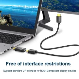 DP To HDTV 4K Connector DisplayPort DP Male to HDMI-Compatible Female Adapter Converter Video Audio Plug For Computer TV Laptop