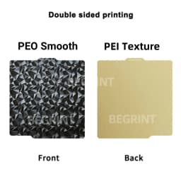 Build Plate 257x257 Spring Steel Sheet Peo H1H Pey Sheet A1 X1C P1S BambuLab PEI Build Plate 3d Printer Bamboo Lab Plate