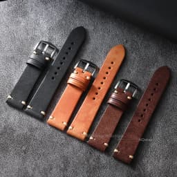 Handmade Genuine Leather Watchband 18mm 19 20mm 21 22mm Stitching Cowhide Watch Strap for Seiko for Omega Quick Release Bracelet