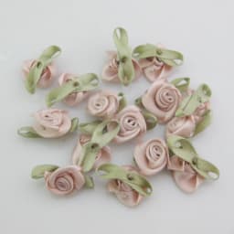 30 Colors For Choice 50Pcs Fashion Ribbon Rose Rosettes with Leaf Fabric Flowers Accessories DIY Crafts Sewing Supplies