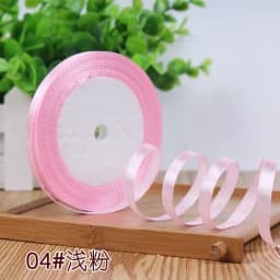 25Yards 6mm Silk Satin Ribbons for Crafts Bow Handmade Gift Wrap Partys Christmas Wedding Decorative Artificial Accessories