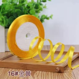 25Yards 6mm Silk Satin Ribbons for Crafts Bow Handmade Gift Wrap Partys Christmas Wedding Decorative Artificial Accessories