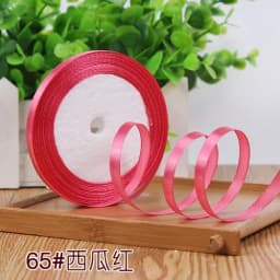 25Yards 6mm Silk Satin Ribbons for Crafts Bow Handmade Gift Wrap Partys Christmas Wedding Decorative Artificial Accessories