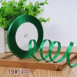 25Yards 6mm Silk Satin Ribbons for Crafts Bow Handmade Gift Wrap Partys Christmas Wedding Decorative Artificial Accessories