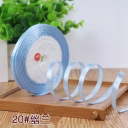 25Yards 6mm Silk Satin Ribbons for Crafts Bow Handmade Gift Wrap Partys Christmas Wedding Decorative Artificial Accessories
