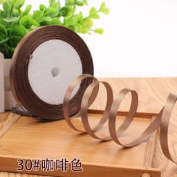 25Yards 6mm Silk Satin Ribbons for Crafts Bow Handmade Gift Wrap Partys Christmas Wedding Decorative Artificial Accessories