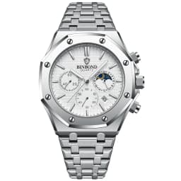 BINBOND Quality Men Watch Luxury High Man Quartz Wristwatch Waterproof Luminous Date Stainless Steel Men's Watches Casual Clock
