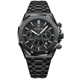 BINBOND Quality Men Watch Luxury High Man Quartz Wristwatch Waterproof Luminous Date Stainless Steel Men's Watches Casual Clock