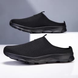 New Men Half Slipper Flats Sole Comfortable Lightweight Men's Shoes Breathable Male Home Slippers Shoes for Man Plus Size 39-47