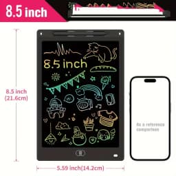 8.5 Inch LCD Drawing Tablet Erasable and Reusable Color Electronic Blackboard Kids Handwriting Board Educational Travel Toys Gif