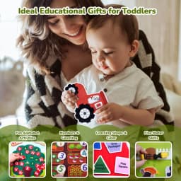 Montessori Toy Solar System Felt Story Busy Board Set for Toddlers Farm Early Learning Storytelling Interactive Play Travel Gift