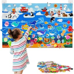 Montessori Toy Solar System Felt Story Busy Board Set for Toddlers Farm Early Learning Storytelling Interactive Play Travel Gift