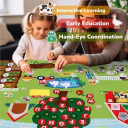 Montessori Toy Solar System Felt Story Busy Board Set for Toddlers Farm Early Learning Storytelling Interactive Play Travel Gift