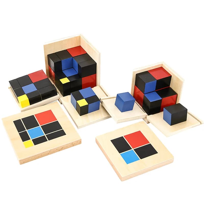 Montessori Math Teaching Aids Binomial Kids Wooden Toys Sensory Play Math Learning Toys For Kids 2 To 4 Years Old Educational