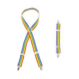 Rainbow Stripe Dog Diaper Suspenders for Pet Clothes Diapers Pants Skirt Belly Bands Small Medium Large Dogs Pet Accessories