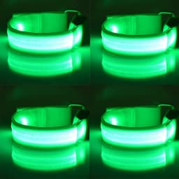4 Pcs Led Lighting Horse Leg Safety Belt Horse Leg Straps Night Riding Equipment Outdoor Sports Equestrian Supplies