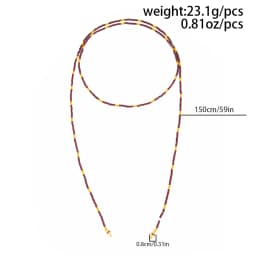 SHIXIN Vintage Seed Beads Chain Long Choker Necklace Women Stackable Adjustable Sweater Chain 2026 Fashion Jewelry Accessories