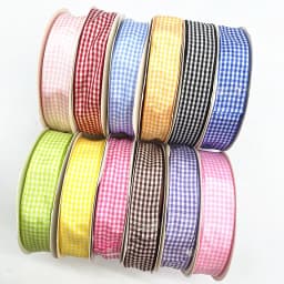 5yds 10mm 15mm 19mm 25mm light pink Lattice Plaid Polyester Ribbons Bow Ribbon Gift Wrapping Christmas Ribbon DIY Handmade Craft