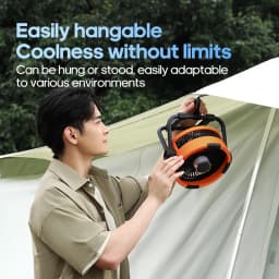 6 in 1 Portable Outdoor Camping Fan 20000mAh Rechargeable Wireless Tent Ceiling Fan 4 Speed Adjustment LED Lighting Power Bank