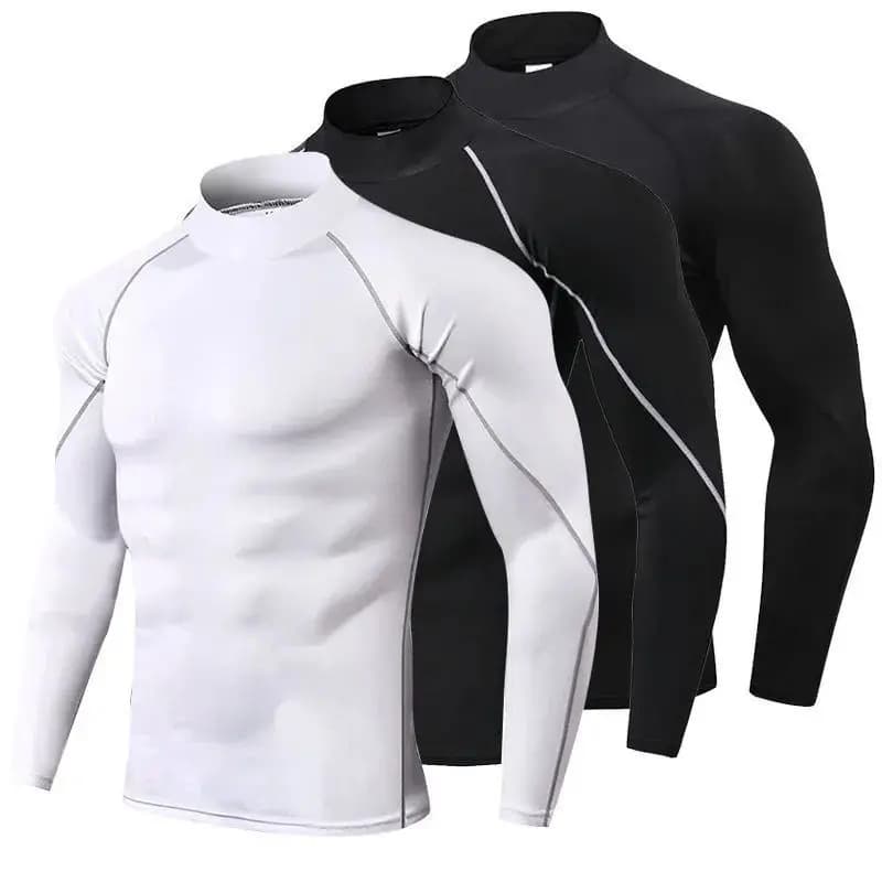 Compression T Shirt Men Long Sleeve Bodybuilding Sport Tees Casual Quick Dry Gym Fitness Workout Jogging Sport Tops Men Jersey