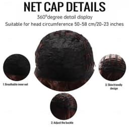 Synthetic Hair Men's 80s Rock Mullet Wig Brown Retro Hairstyle for Cosplay Party Vintage Fashion