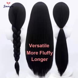 Snoya 100cm Synthetic Fluffy Corn Perm Cosplay Wig Pink Red Blue Purple Anime Party Long Wig for Women