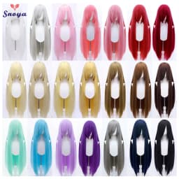 Snoya 100cm Synthetic Fluffy Corn Perm Cosplay Wig Pink Red Blue Purple Anime Party Long Wig for Women