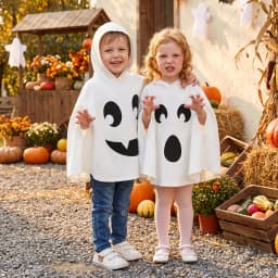 Toddler Boy Kids Halloween Ghost Costumes Boys Girls Hooded Cloak Fancy Cosplay Child Clothes