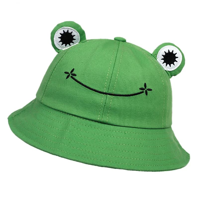 1pc Personality Frog Shaped Fisherman Hat with Embroidery for Men and Women,Sunshade,Warmth,Ear Protection Basin Hat for Holiday