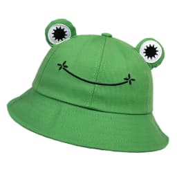 1pc Personality Frog Shaped Fisherman Hat with Embroidery for Men and Women,Sunshade,Warmth,Ear Protection Basin Hat for Holiday