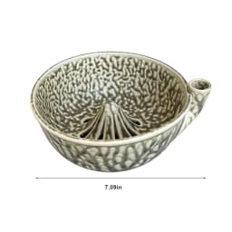 Ceramic Berry Rinse Bowl with Drainage Fruit Washer Spinner 360 Degree Rotating for Home Kitchen Cleaning Berries Vegetables