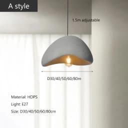 Nordic Wabi Sabi Style Led E27 Chandelier Lustre Dining Room Bedroom Hanghing Home Decor Bar Loft Pendant Fixtures Kitchen Lamp