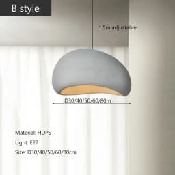 Nordic Wabi Sabi Style Led E27 Chandelier Lustre Dining Room Bedroom Hanghing Home Decor Bar Loft Pendant Fixtures Kitchen Lamp