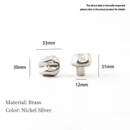 Santaya PVD Nickel Silver Brass Handles Kitchen Cabinet Pulls Bedroom Wardrobe Drawer Knobs Furniture Handle