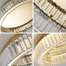 Modern Gold Crystal Ceiling Chandelier for Living Room Bedroom Luxury Round Ceiling light Led Indoor Lighting Decor