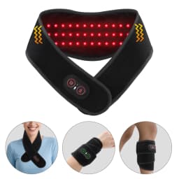 Electric Heating Neck Belt 36pcs LED Beads 660&850nm Infrared Neck Cervical Protection Neck Vibration Massage Heated Pad