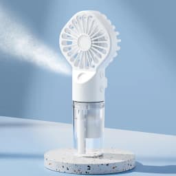 Customizable Humidifier Fan Mini Handheld Mist Fan Portable USB Rechargeable Fan with Humidifier Mini Water Spray Hand Fan