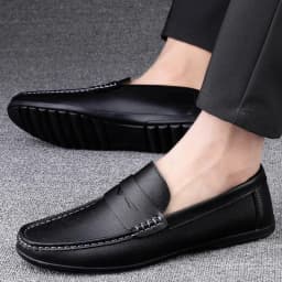 Men's Shoes Hollow Mens Casual Shoes Lightweight Breathable Driving Shoes Soft Sole Shallow Men Flats Plus Size Tenis Masculino