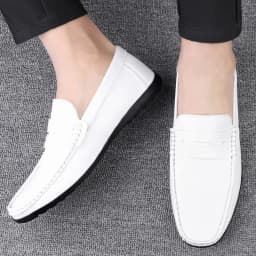 Men's Shoes Hollow Mens Casual Shoes Lightweight Breathable Driving Shoes Soft Sole Shallow Men Flats Plus Size Tenis Masculino