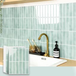 5/10 PCS Wall Sticker Peel&Stick Tile Sticker Strong Adhesive Vinyl Wallpaper Kitchen Waterproof Square Tile Stickers for Home