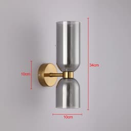 Nordic Luxury Creative Wall Lamp Glass Lampshade Modern Minimalism Corridor Staircase Art Lighting Bedroom Bedside Wall Lamp