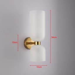 Nordic Luxury Creative Wall Lamp Glass Lampshade Modern Minimalism Corridor Staircase Art Lighting Bedroom Bedside Wall Lamp