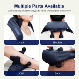Strong 10-Heads Hand Pinching Neck And Shoulder Massager Wireless Trapezius Back Waist Neck Cervical Kneading Massage Shawl