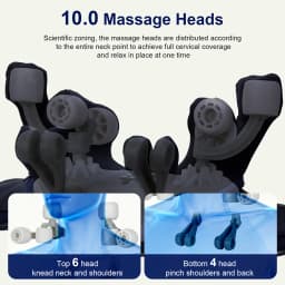 Strong 10-Heads Hand Pinching Neck And Shoulder Massager Wireless Trapezius Back Waist Neck Cervical Kneading Massage Shawl