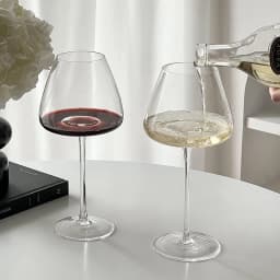 European-style Large-Bellied Burgundy Red Wine Glass Luxury And High-end Feel Home Crystal Glass Stemmed Wine Glass