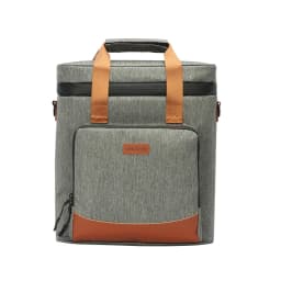 DENUONISS New Wine Cooling Bag 100% Leakproof Picnic Cooler Bag Vintage Leather Refrigerator Bag Portable Thermal Bag