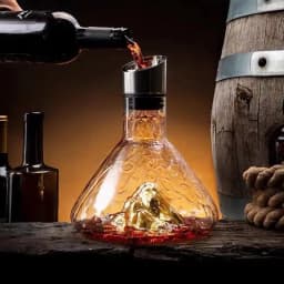 1500ml Crystal Glass Wine Decanter With Built-in-Dispenser Handheld Wine Aerator Bottle For White And Red Wine