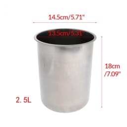 Polished Stainless Ice Wine Cooler 2.5L Champagne Bucket for Commercial Wine Bottle Cooler
