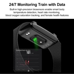 Smart Bracelet Sports Fitness Tracker Health Monitoring Step Count Heart Rate Sleep Tracking 1ATM Waterproof Smart Wristband